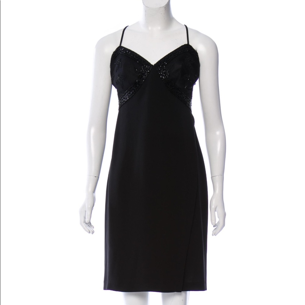 La Perla black dress with beaded accents